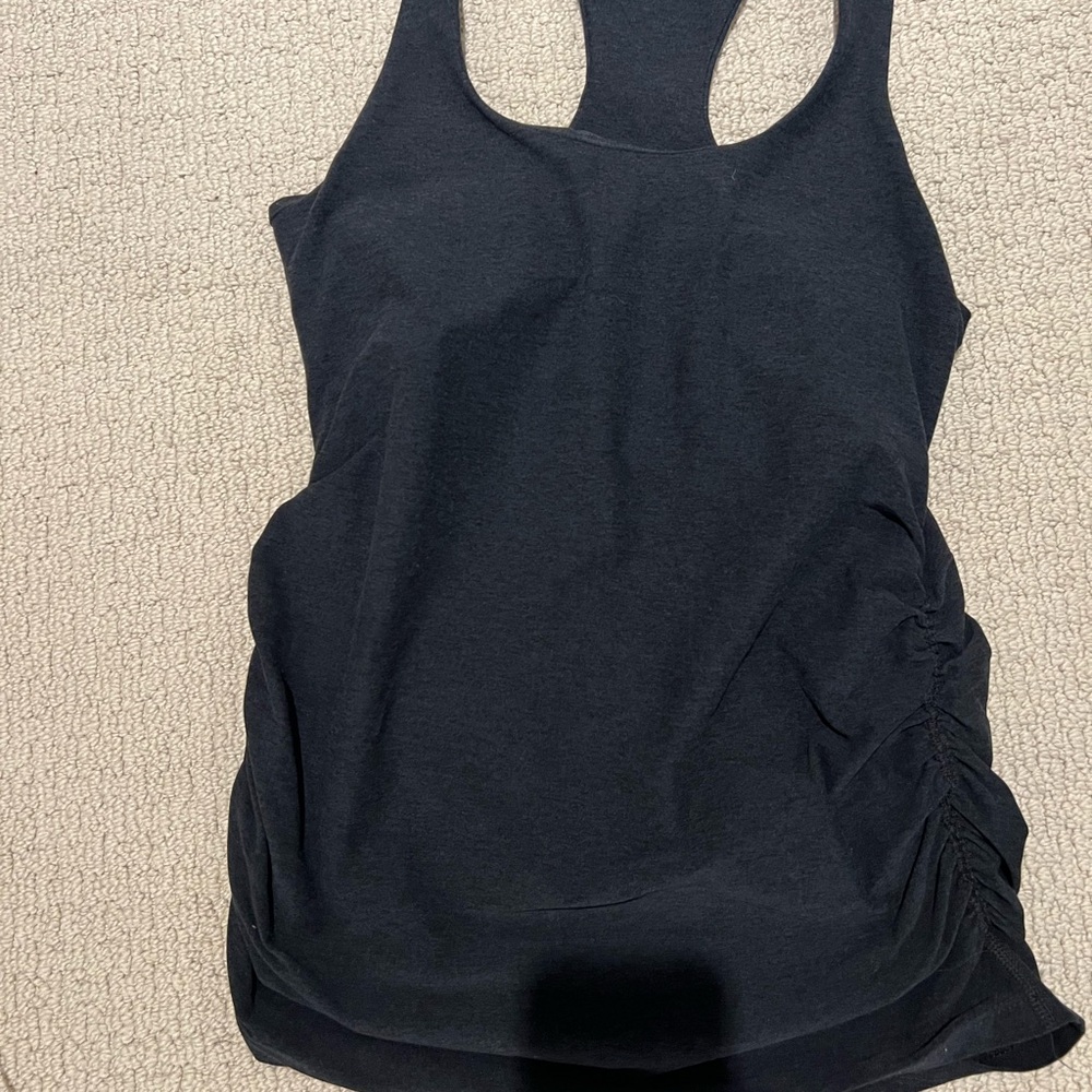 Beyond the Bump Black Racerback Maternity Tank Top